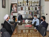 جلسه مشترک بخشدار مرکزی بارئیس مرکز رسیدگی به امور مساجد