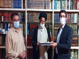 تجلیل از امام جمعه محترم بخش احمدآباد توسط بخشدار و رئیس شورای بخش احمدآباد مستوفی