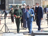 برگزاری آئین گلباران و عطرافشانی مزار شهدا با حضور فرماندار اسلامشهر