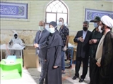 بازدید دکتر زالی از یکی از مراکز تولید ماسک شهرستان اسلامشهر
