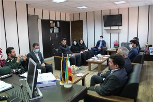 دیدار بخشدارمرکزی اسلامشهر با فرمانده سپاه ناحیه سیدالشهدا (ع) اسلامشهر 