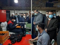 بازديد استاندار تهران از توليدي كفش سهند در چهاردانگه