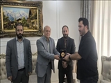 عیادت فرماندار اسلامشهر از سجاد گنج زاده دارنده مدال طلای المپيک