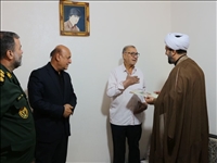 دیدار فرماندار و امام‌جمعه اسلامشهر با خانواده شهید اسماعیل برزگری