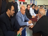 برپائی میز خدمت مدیران ادارات‌ اسلامشهر در مصلای نماز جمعه