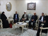 دیدار فرماندار اسلامشهر با خانواده دو شهید کارمند دولت
