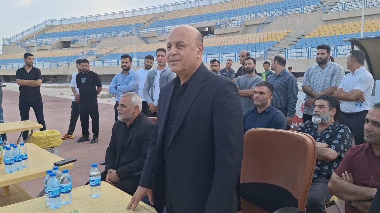 حضور فرماندار اسلامشهر در نخستین تمرین تیم آریو در ورزشگاه ۷ هزار نفری شهید سلیمانی